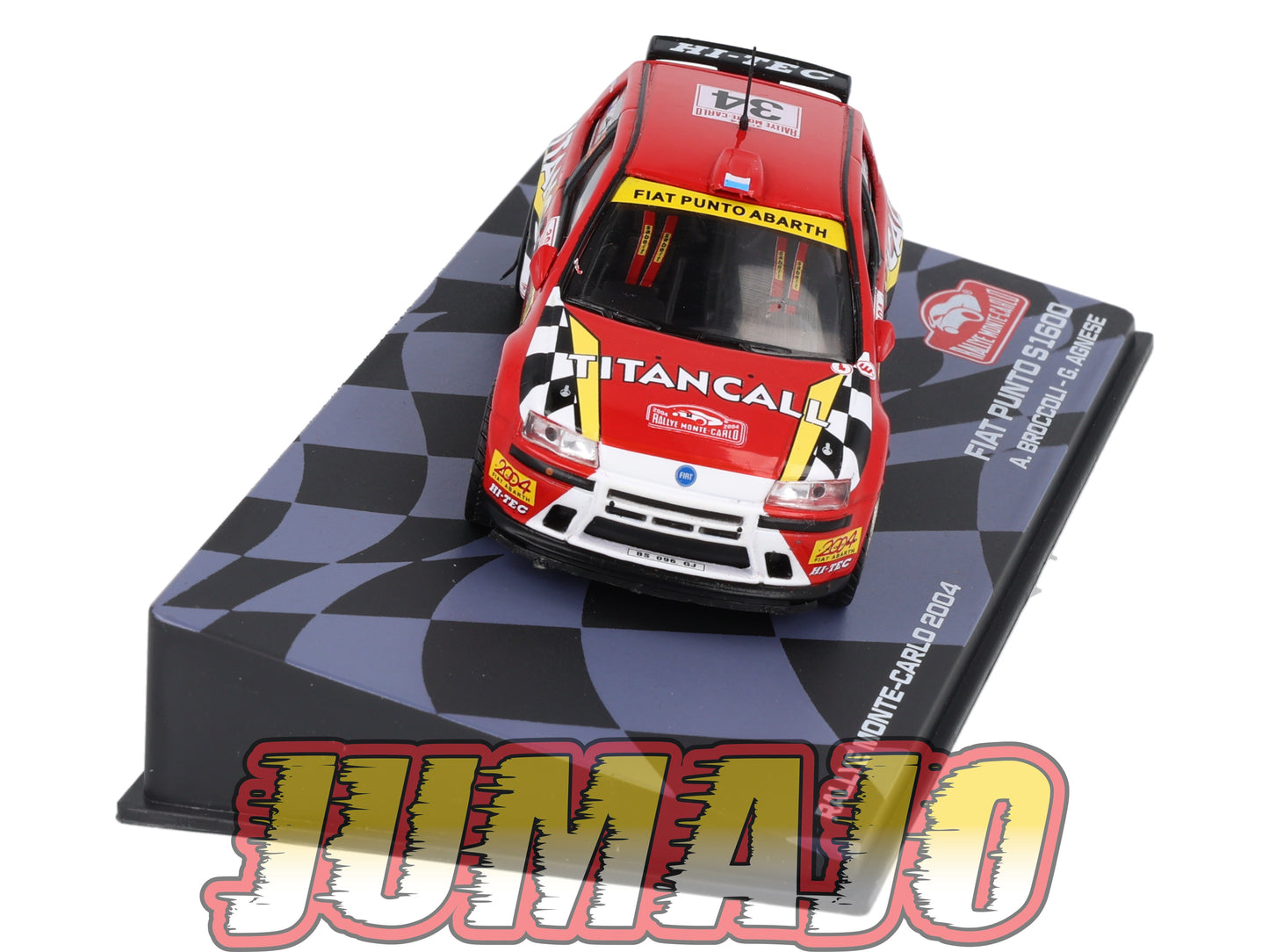 RMIT54 1/43 IXO Rallye Monte Carlo : FIAT Punto S1600 2004 #34 A.Broccoli