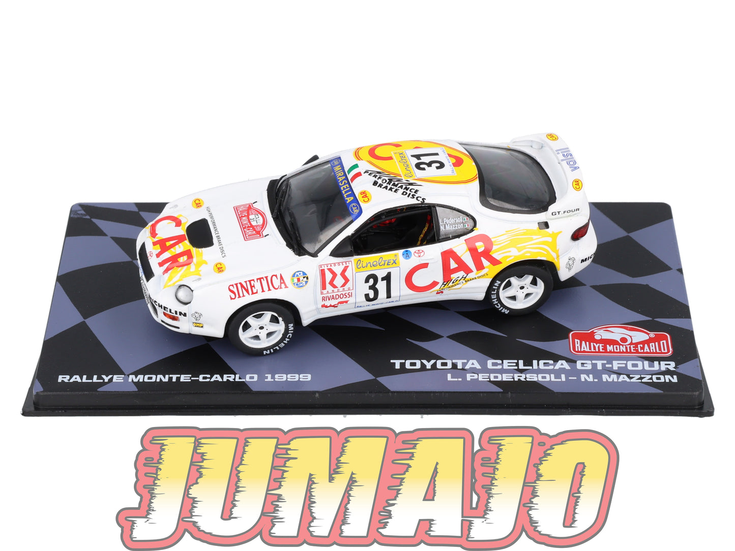 RMIT61 1/43 IXO Rallye Monte Carlo : TOYOTA Celica GT-Four 1999 #31 L.Pedersoli