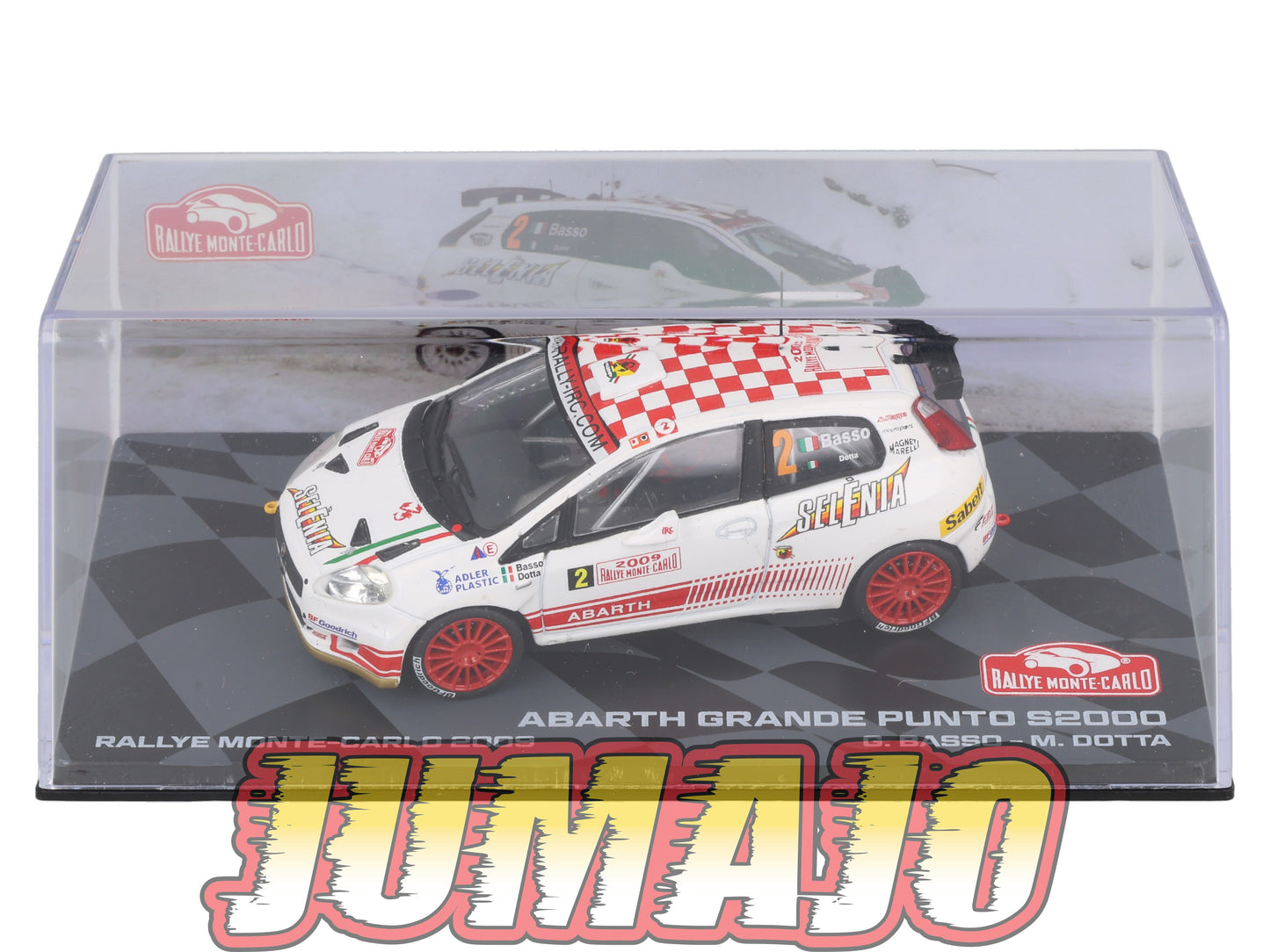 RMIT6 1/43 IXO Rallye Monte Carlo : ABARTH grande Punto S2000 2009 #2 G.Basso