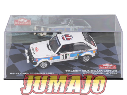 RMIT84 1/43 IXO Rallye Monte Carlo : TALBOT Sunbeam Lotus 1981 #16 G.Fréquelin