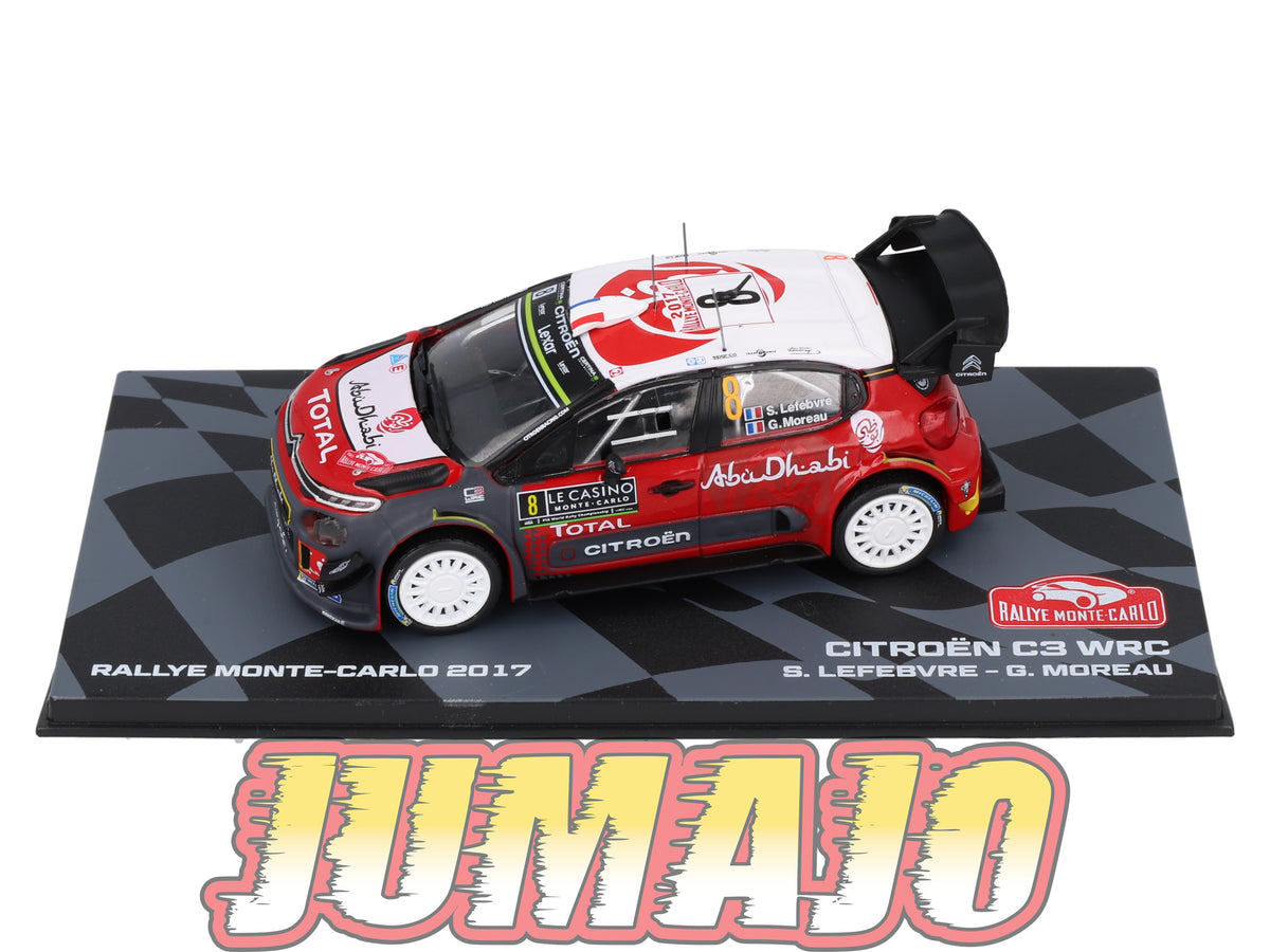 Modèle Réduit 1/43 Citroën C3 WRC 2017 #8 S.Lefebvre - Rallye Monte Modèle Réduit 1/43 Citroën C3 WRC 2017 #8 S.Lefebvre - Rallye Monte