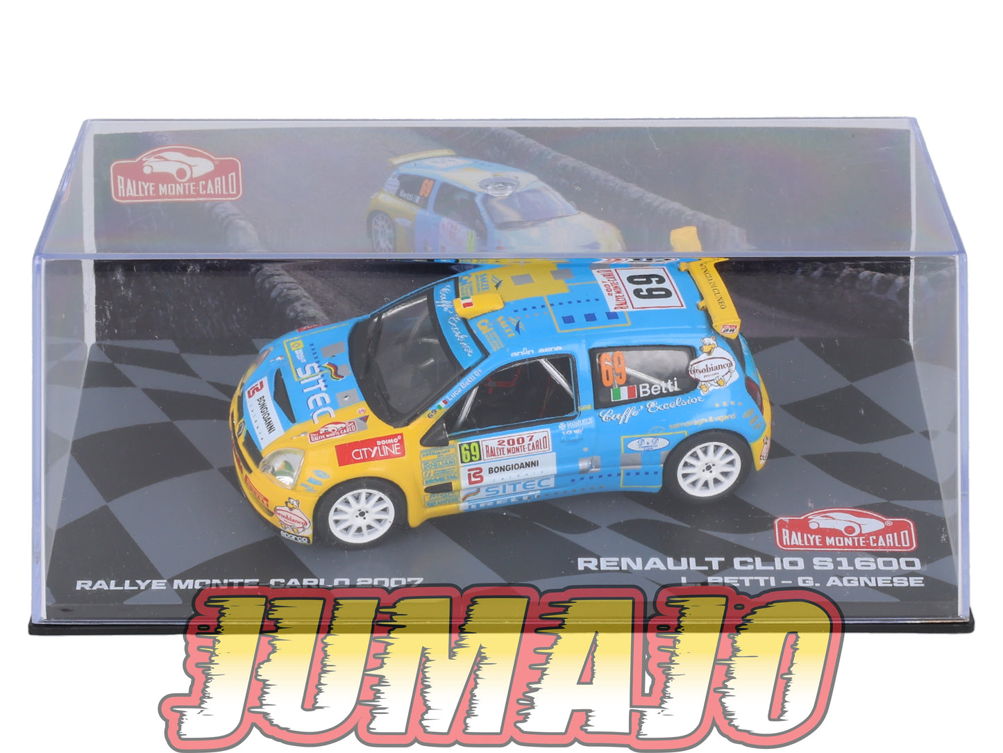 RMIT9 1/43 IXO Rallye Monte Carlo : RENAULT CLIO S1600 L.Betti / G.Agnese 2007