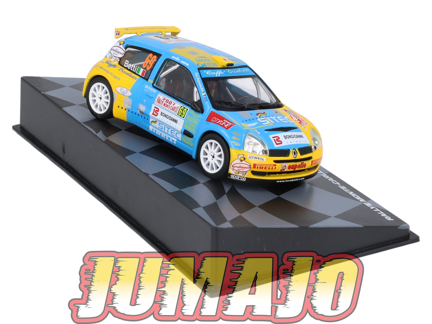 RMIT9 1/43 IXO Rallye Monte Carlo : RENAULT CLIO S1600 L.Betti / G.Agnese 2007