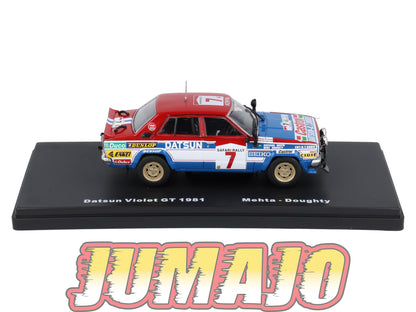 RMX25 1/43 Salvat Mexique Rallye WRC : DATSUN Violet GT 1981 Mehta #7