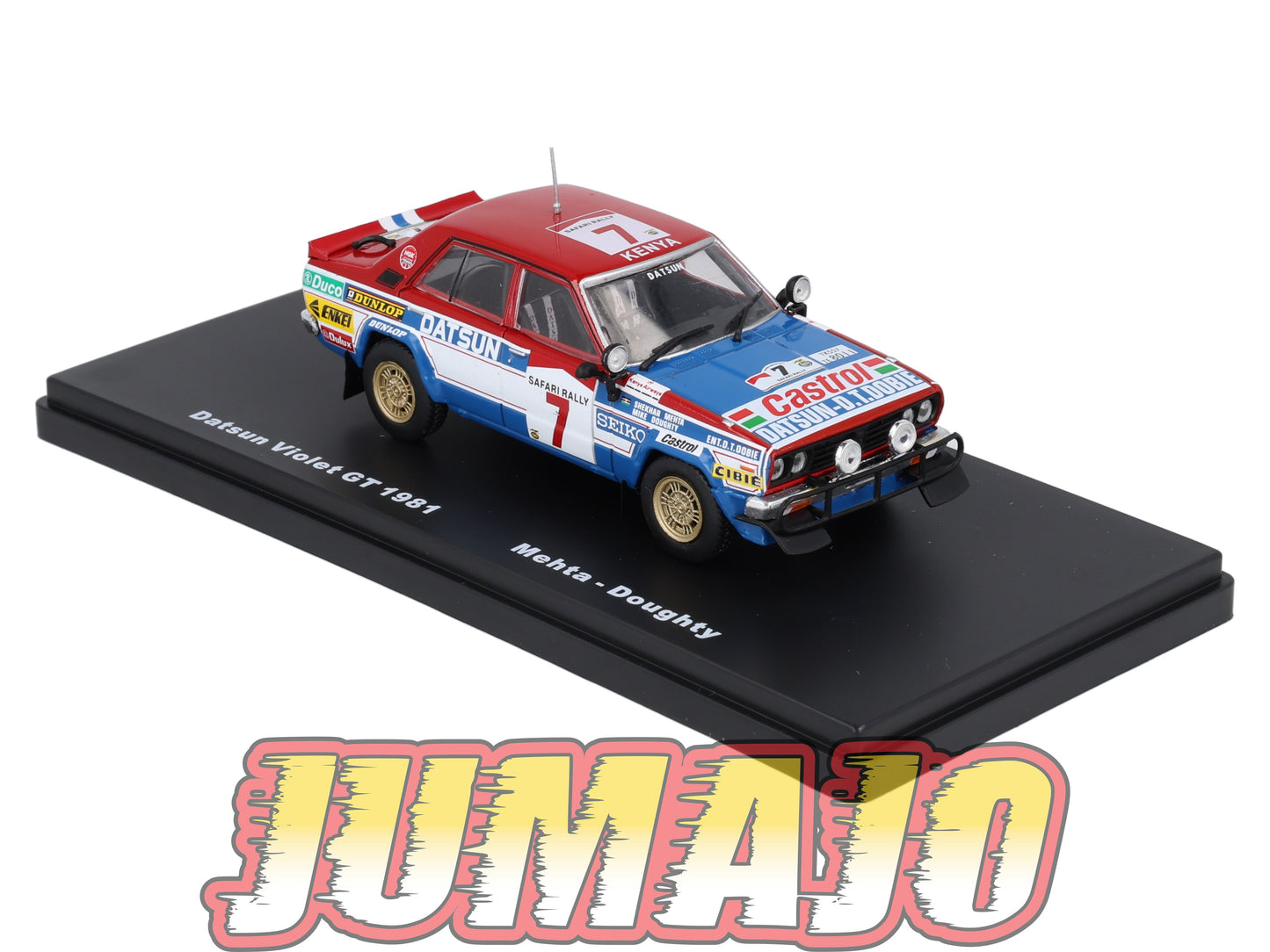 RMX25 1/43 Salvat Mexique Rallye WRC : DATSUN Violet GT 1981 Mehta #7