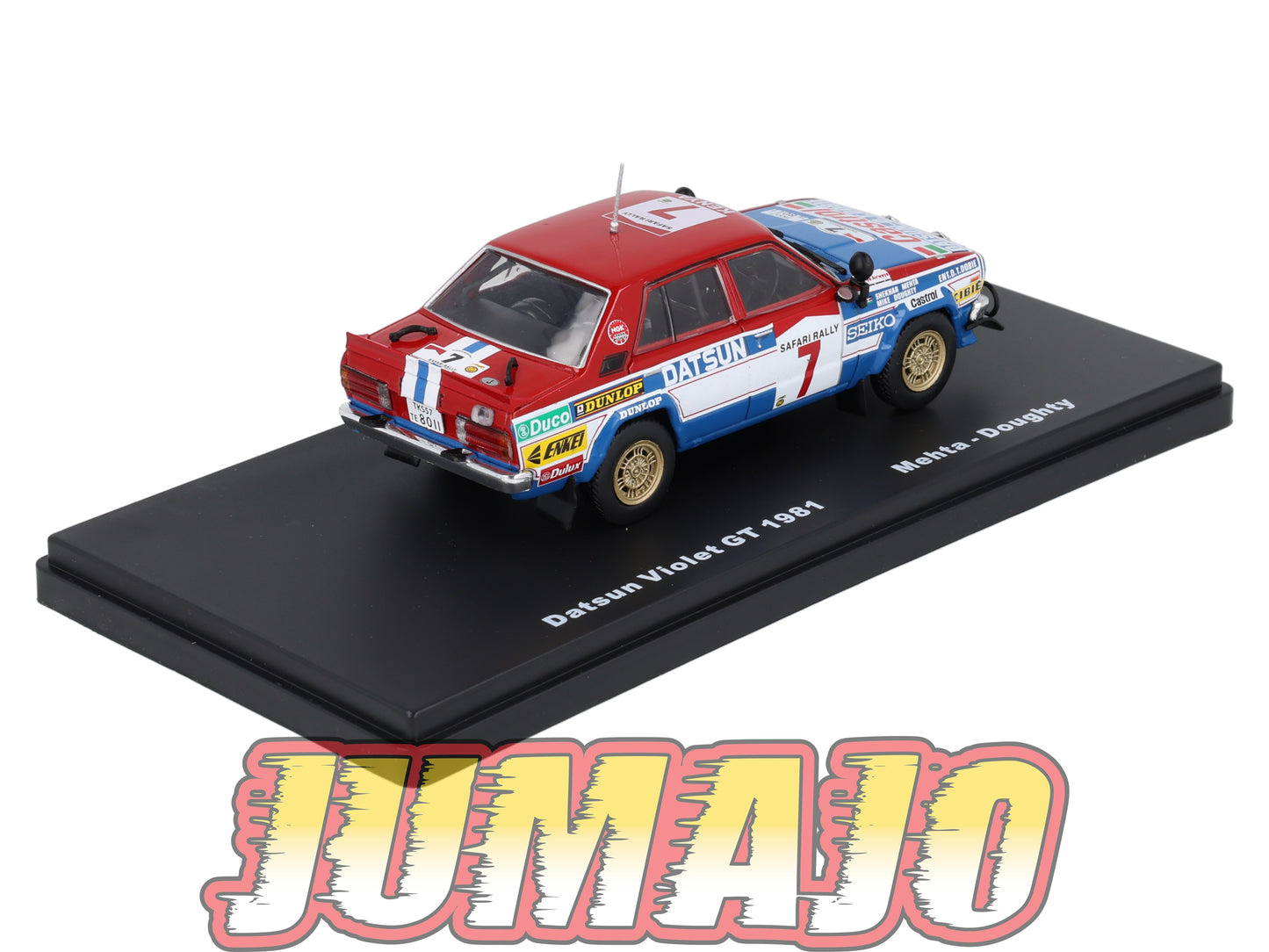 RMX25 1/43 Salvat Mexique Rallye WRC : DATSUN Violet GT 1981 Mehta #7