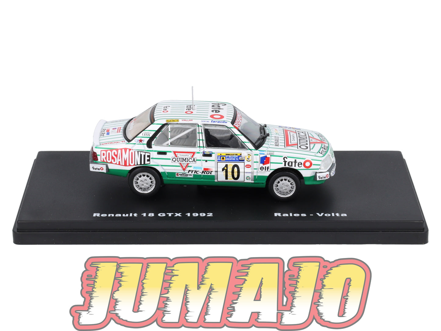 RMX39 1/43 Salvat Mexique Rallye WRC : RENAULT 18 GTX 1992 Raies #10