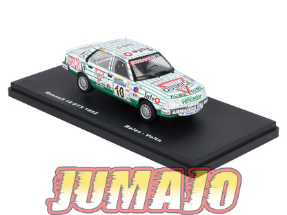 RMX39 1/43 Salvat Mexique Rallye WRC : RENAULT 18 GTX 1992 Raies #10