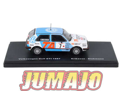 RMX43 1/43 Salvat Mexique Rallye WRC VOLKSWAGEN Golf II GTI 1987 #7 Eriksson