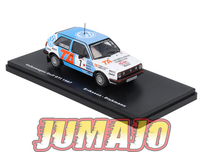 RMX43 1/43 Salvat Mexique Rallye WRC VOLKSWAGEN Golf II GTI 1987 #7 Eriksson