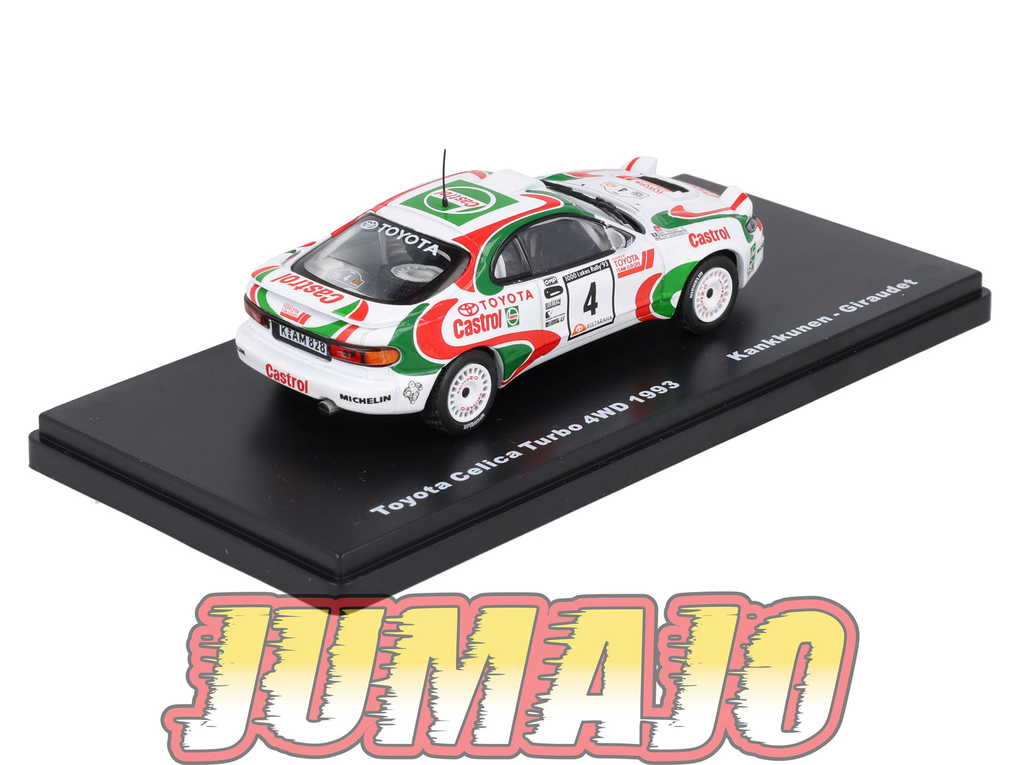RMX44 1/43 Salvat Mexique Rallye WRC TOYOTA Celica Turbo 4WD 1993 #4 Kankkunen