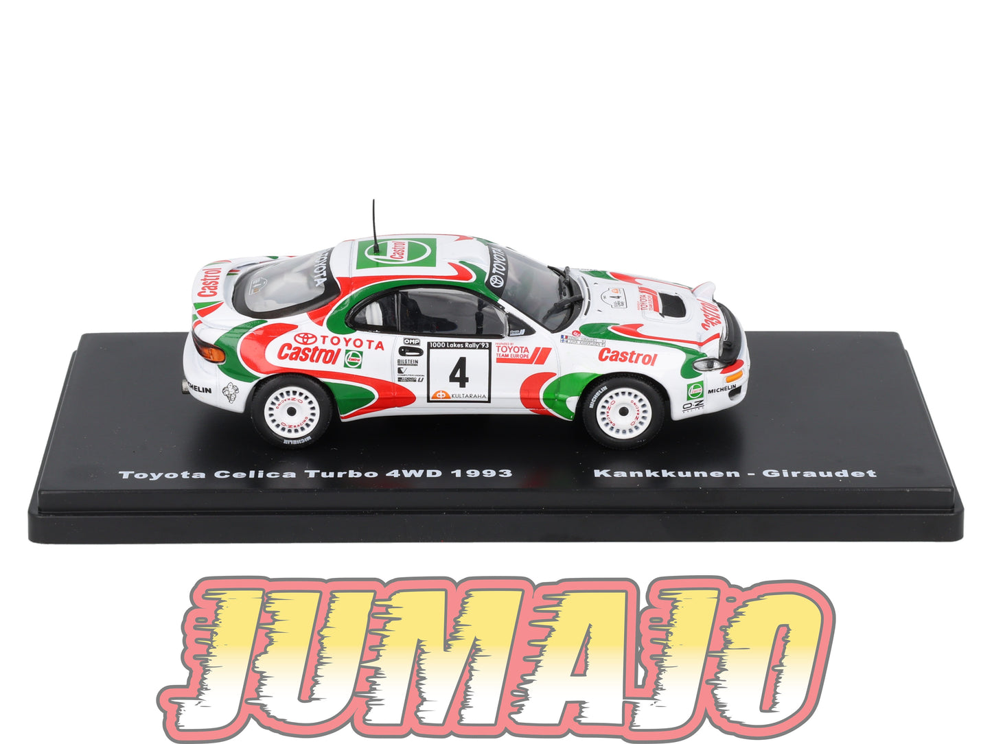 RMX44 1/43 Salvat Mexique Rallye WRC TOYOTA Celica Turbo 4WD 1993 #4 Kankkunen