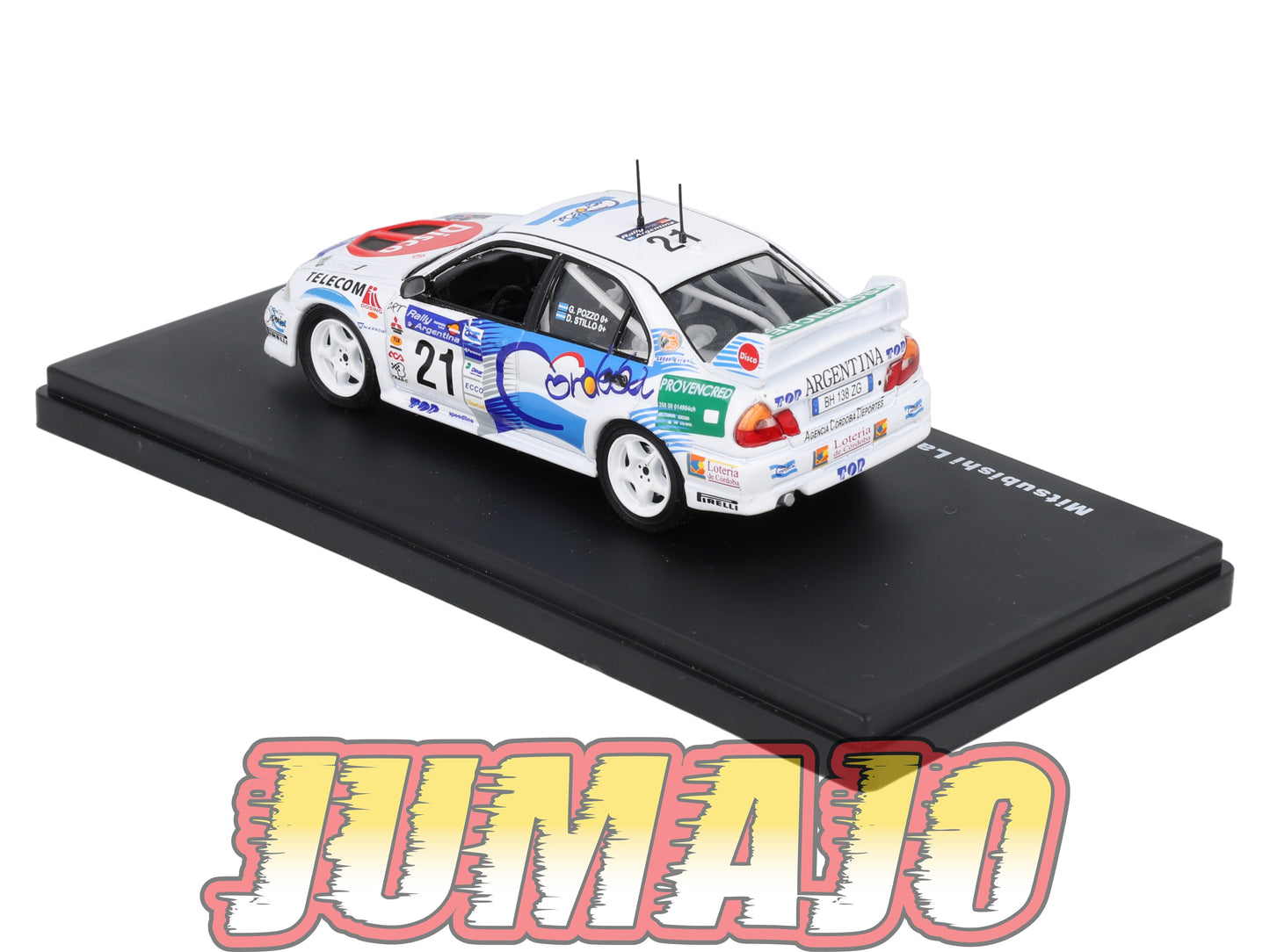 RMX45 1/43 Salvat Mexique Rallye WRC MITSUBISHI Lancer Evolution VI 2001 #21 Pozzo