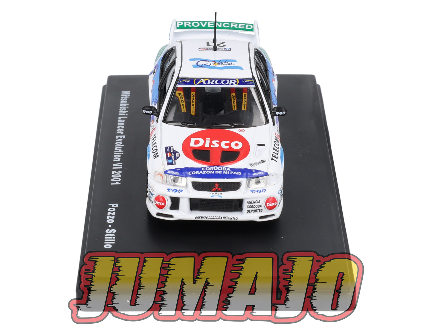 RMX45 1/43 Salvat Mexique Rallye WRC MITSUBISHI Lancer Evolution VI 2001 #21 Pozzo