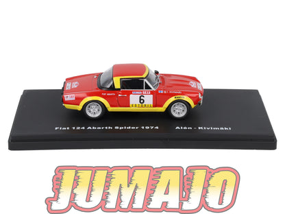 RMX51 1/43 Salvat Mexique Rallye WRC FIAT 124 Abarth Spider 1974 #6 Alen