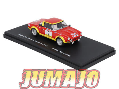 RMX51 1/43 Salvat Mexique Rallye WRC FIAT 124 Abarth Spider 1974 #6 Alen