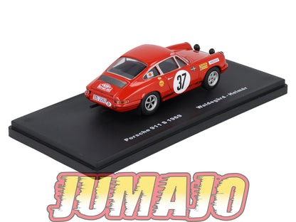 RMX60 1/43 Salvat Mexique Rallye WRC PORSCHE 911 S 1969 #37 Waldegard