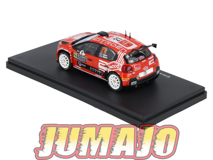 RMX64 1/43 Salvat Mexique Rallye WRC CITROEN C3 Rally2 2023 #21 Rossel