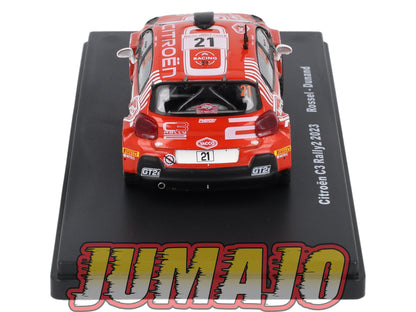 RMX64 1/43 Salvat Mexique Rallye WRC CITROEN C3 Rally2 2023 #21 Rossel