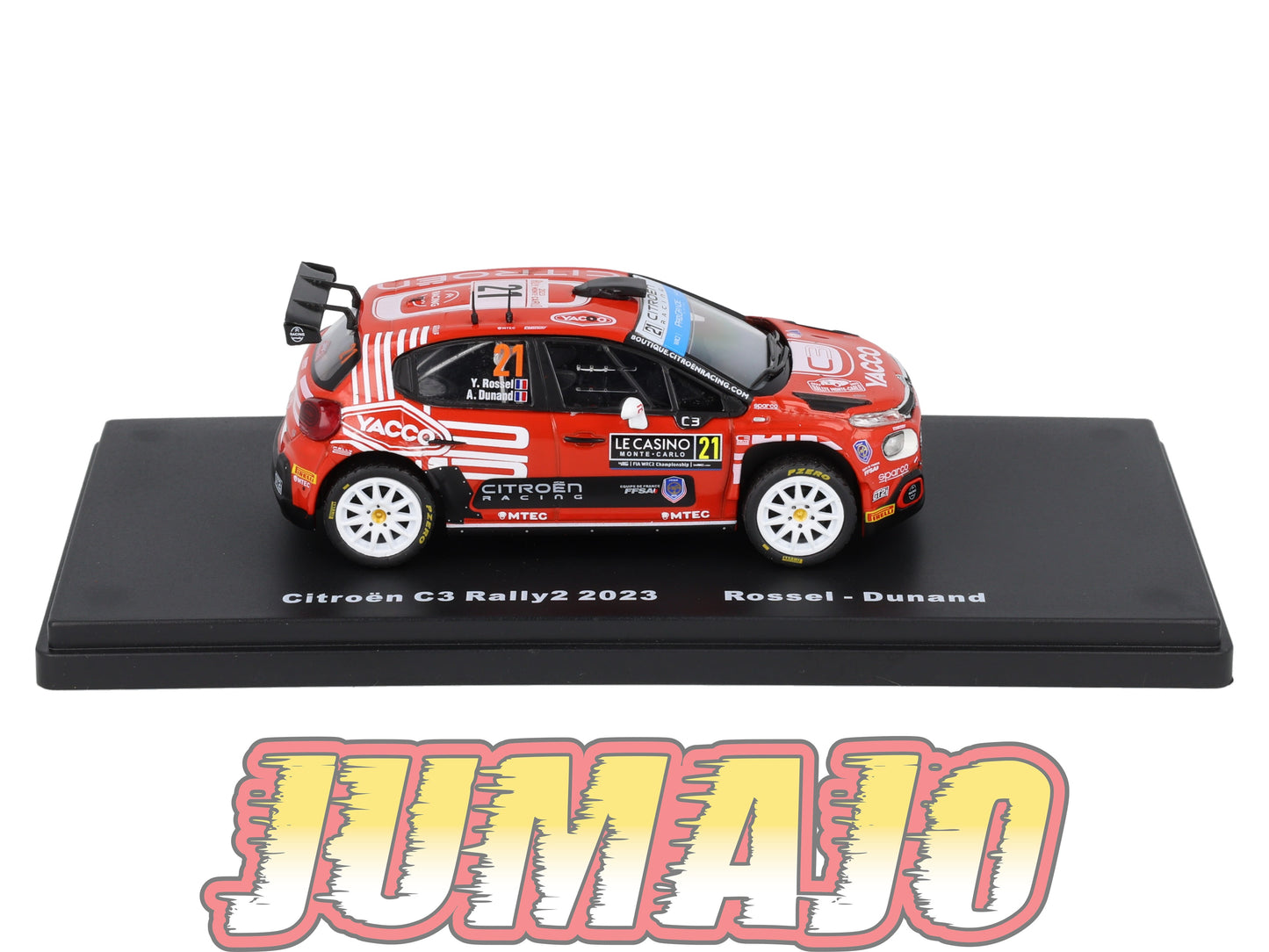 RMX64 1/43 Salvat Mexique Rallye WRC CITROEN C3 Rally2 2023 #21 Rossel