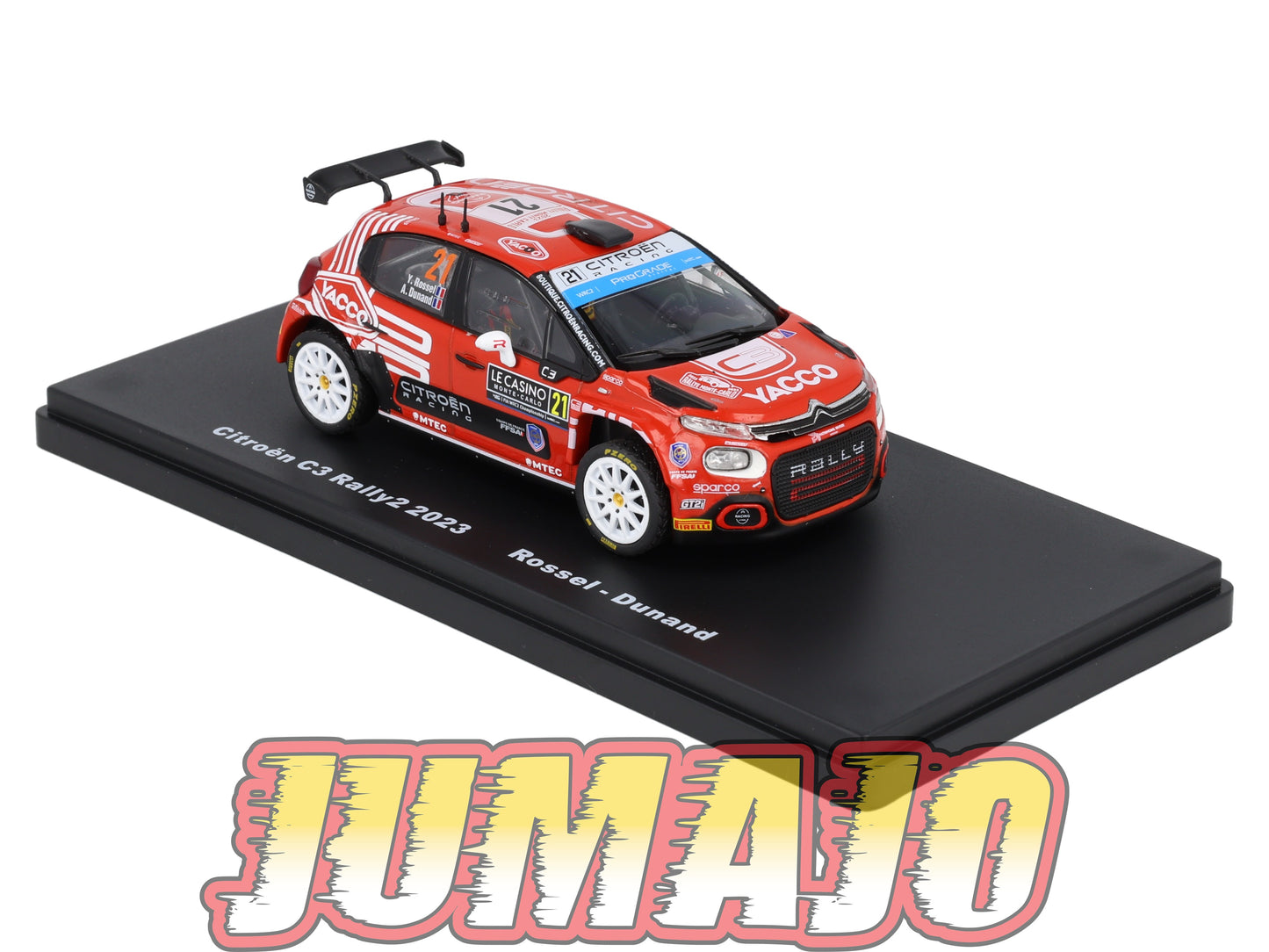 RMX64 1/43 Salvat Mexique Rallye WRC CITROEN C3 Rally2 2023 #21 Rossel