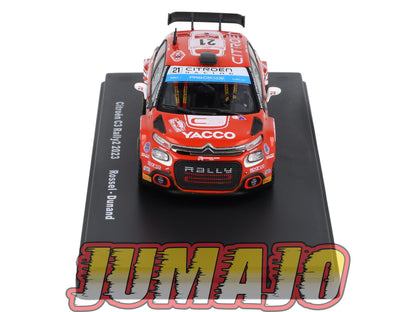RMX64 1/43 Salvat Mexique Rallye WRC CITROEN C3 Rally2 2023 #21 Rossel