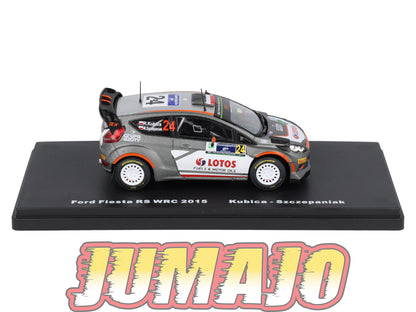 RMX70 1/43 Salvat Mexique Rallye WRC FORD Fiesta RS WRC 2015 #24 Kubica