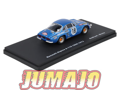 RMX71 1/43 Salvat Mexique Rallye WRC RENAULT Alpine A110 1800 1973 #18 Andruet