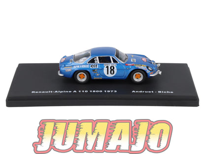 RMX71 1/43 Salvat Mexique Rallye WRC RENAULT Alpine A110 1800 1973 #18 Andruet