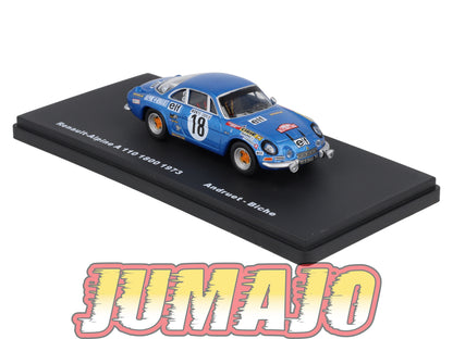 RMX71 1/43 Salvat Mexique Rallye WRC RENAULT Alpine A110 1800 1973 #18 Andruet