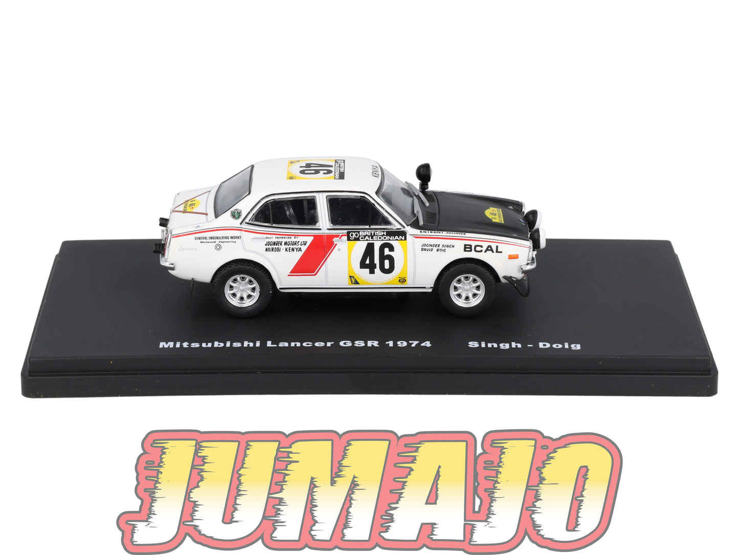 RMX76 1/43 Salvat Mexique Rallye WRC MITSUBISHI Lancer GSR 1974 #46 Singh