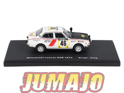 RMX76 1/43 Salvat Mexique Rallye WRC MITSUBISHI Lancer GSR 1974 #46 Singh
