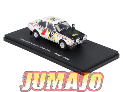 RMX76 1/43 Salvat Mexique Rallye WRC MITSUBISHI Lancer GSR 1974 #46 Singh