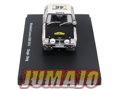 RMX76 1/43 Salvat Mexique Rallye WRC MITSUBISHI Lancer GSR 1974 #46 Singh