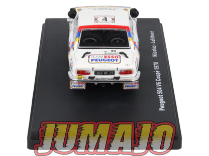 RMX77 1/43 Salvat Mexique Rallye WRC PEUGEOT 504 Coupé V6 1978 #4 Lefebvre