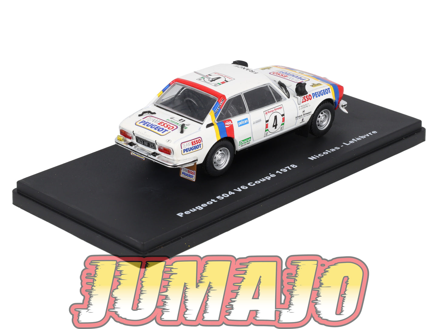 RMX77 1/43 Salvat Mexique Rallye WRC PEUGEOT 504 Coupé V6 1978 #4 Lefebvre