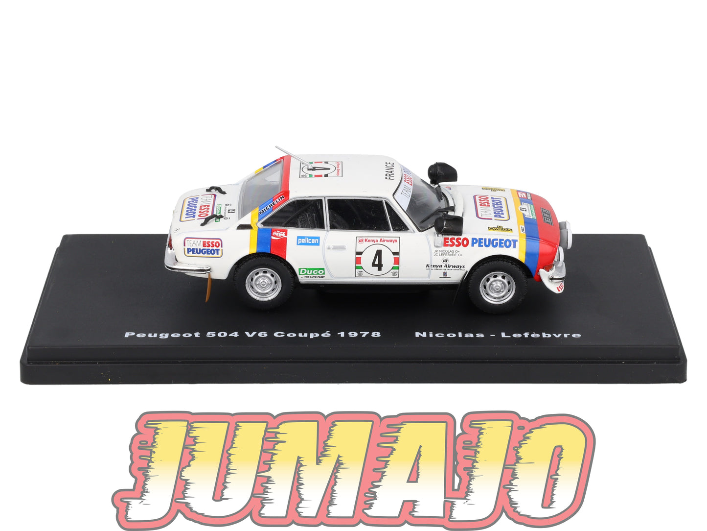 RMX77 1/43 Salvat Mexique Rallye WRC PEUGEOT 504 Coupé V6 1978 #4 Lefebvre