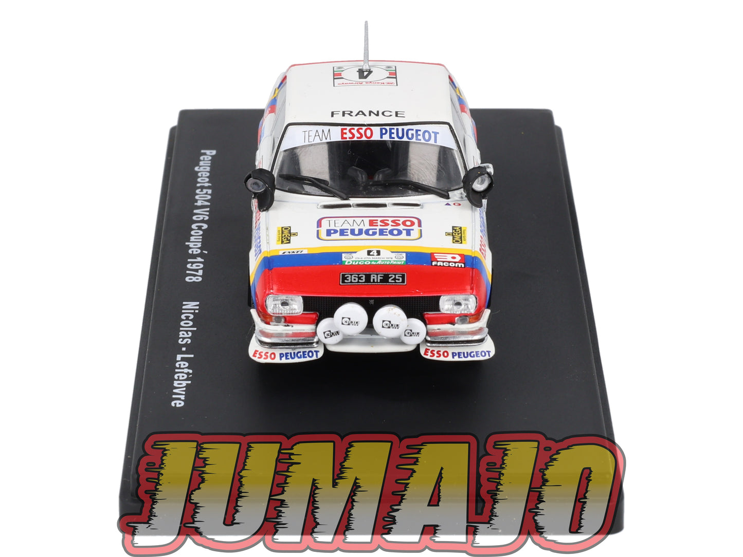 RMX77 1/43 Salvat Mexique Rallye WRC PEUGEOT 504 Coupé V6 1978 #4 Lefebvre