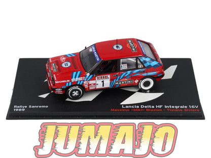 RP12 1/43 IXO Altaya Passion Rallye Lancia Delta HF Integrale 16V Sanremo M.Biasion #1 1989