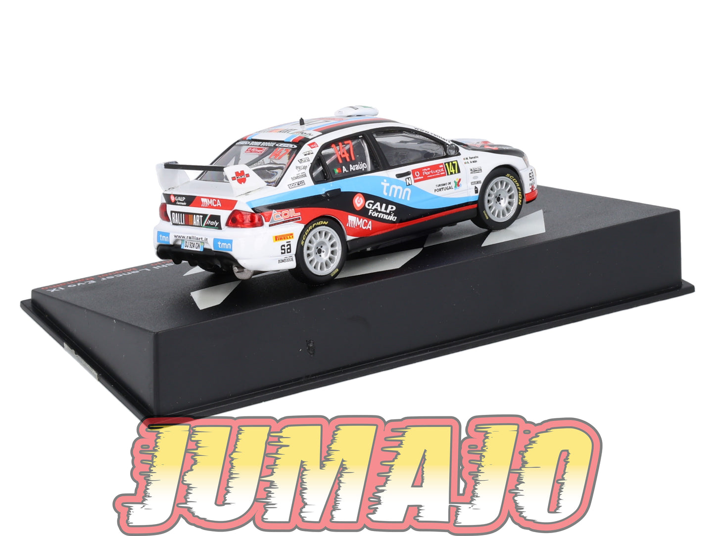 RP14 1/43 IXO Altaya Passion Rallye Mitsubishi Lancer Evo IX Portugal A.Araujo #147 2009