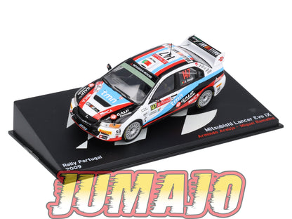 RP14 1/43 IXO Altaya Passion Rallye Mitsubishi Lancer Evo IX Portugal A.Araujo #147 2009