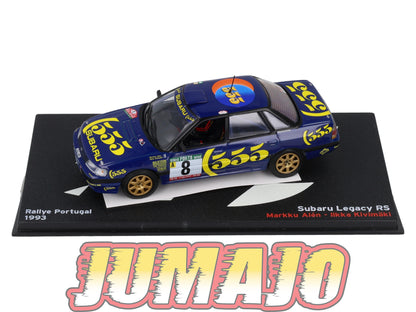 RP15 1/43 IXO Altaya Passion Rallye Subaru Legacy RS Portugal M.Alen #8 1993