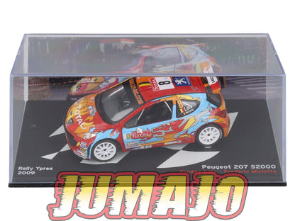 RP18 1/43 IXO Altaya Passion Rallye Peugeot 207 S2000 Ypres F.Loix #8 2009