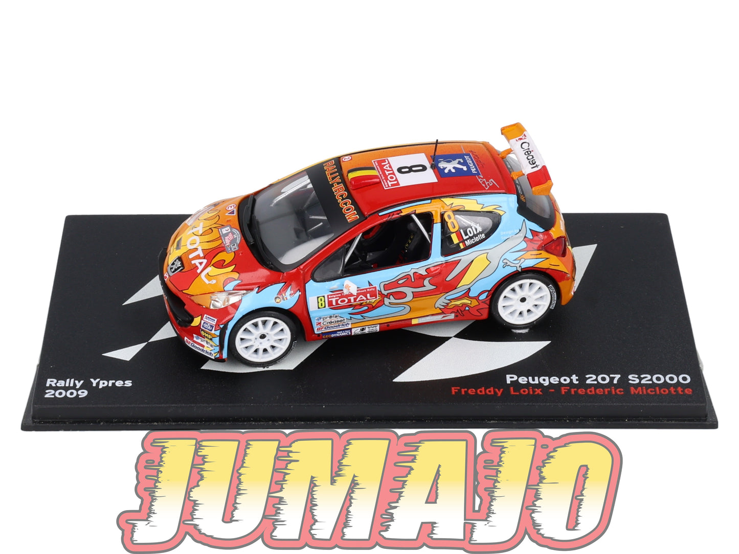 RP18 1/43 IXO Altaya Passion Rallye Peugeot 207 S2000 Ypres F.Loix #8 2009