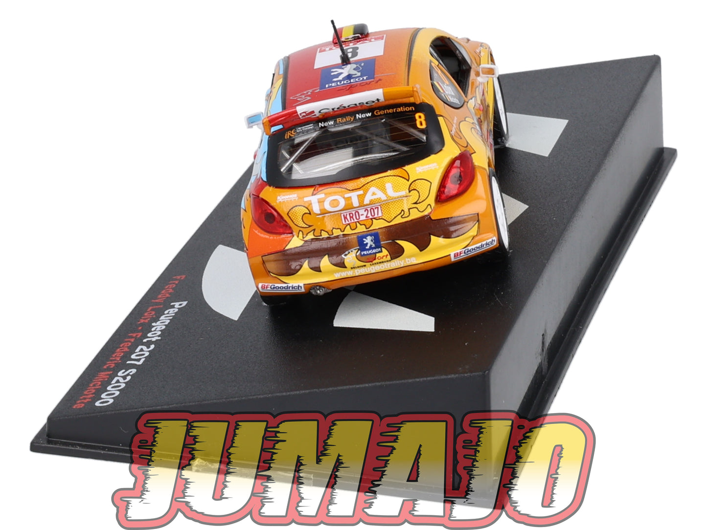 RP18 1/43 IXO Altaya Passion Rallye Peugeot 207 S2000 Ypres F.Loix #8 2009