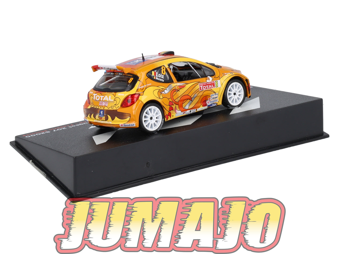 RP18 1/43 IXO Altaya Passion Rallye Peugeot 207 S2000 Ypres F.Loix #8 2009