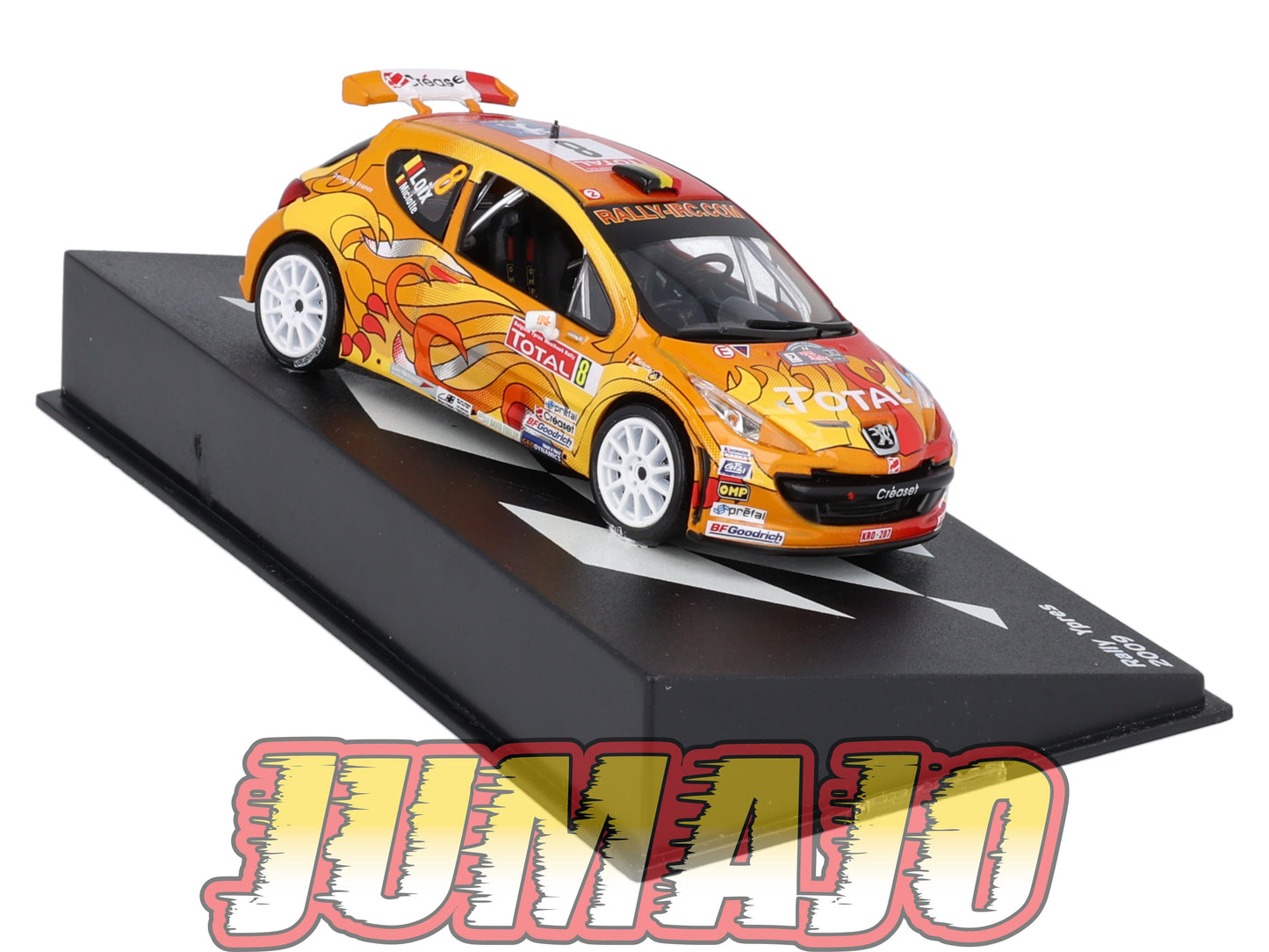 RP18 1/43 IXO Altaya Passion Rallye Peugeot 207 S2000 Ypres F.Loix #8 2009