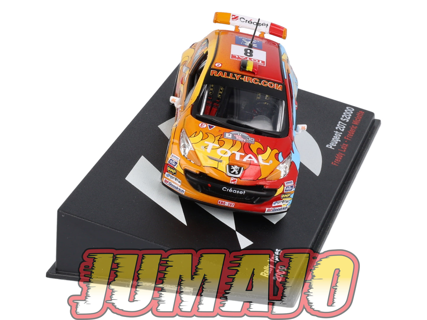 RP18 1/43 IXO Altaya Passion Rallye Peugeot 207 S2000 Ypres F.Loix #8 2009