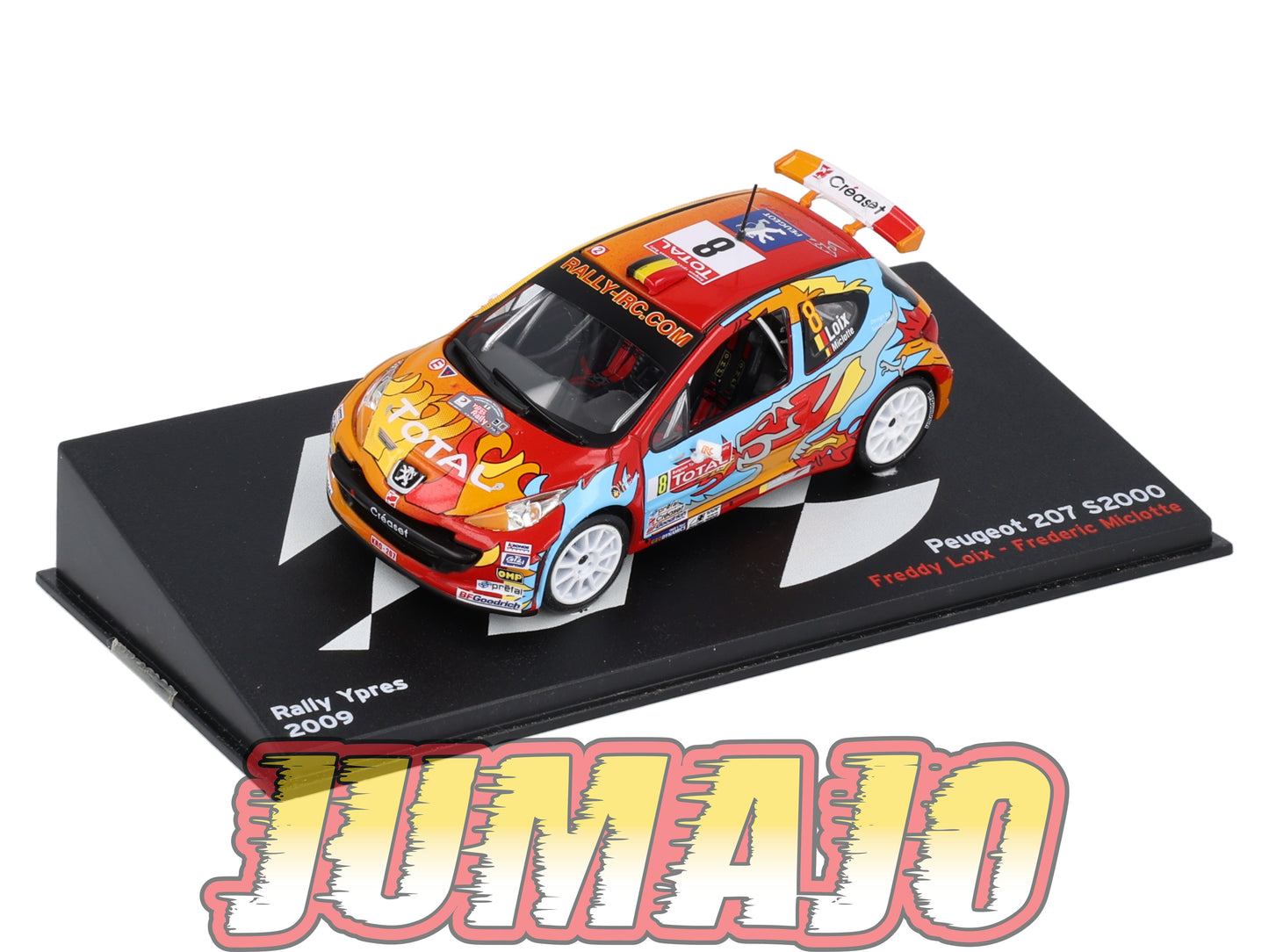 RP18 1/43 IXO Altaya Passion Rallye Peugeot 207 S2000 Ypres F.Loix #8 2009