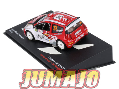 RP19 1/43 IXO Altaya Passion Rallye Citroen C2 S1600 Italie M.Prokop #38 2009